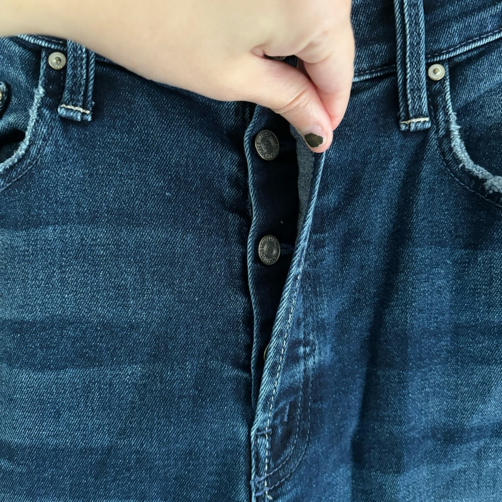 Mother The Thrasher Flood Straight High Rise Jeans in C’est La Vie, 26 - Picture 5 of 12